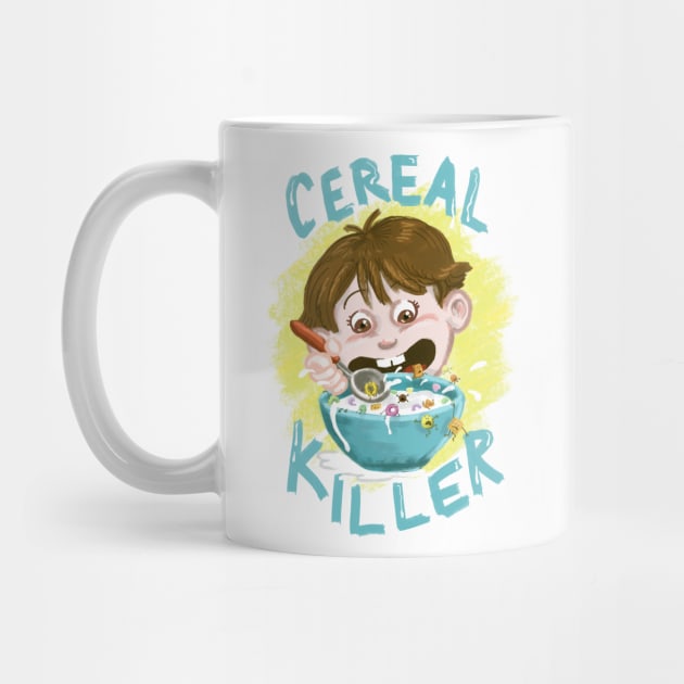 Cereal Killer Watercolor Breakfast Cereal Version 1 by Froggy101rj